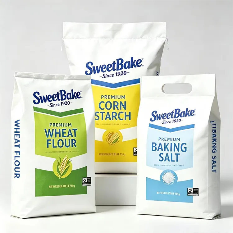 Printed Food Woven Polypropylene Bags Printed Food Woven Polypropylene Bags